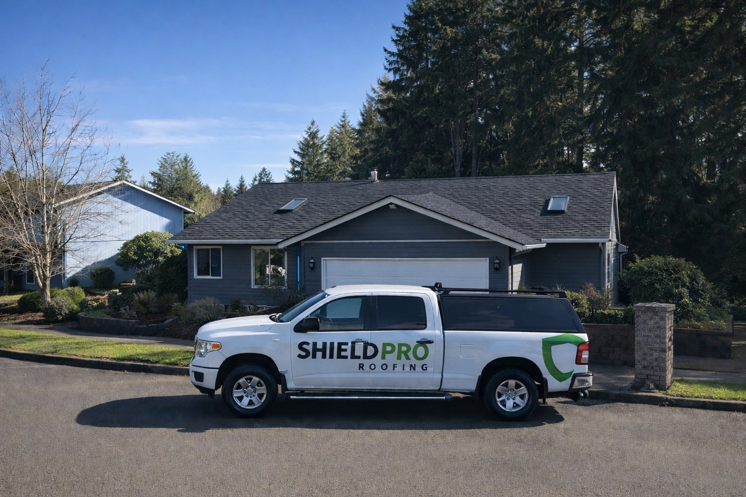 Roofing work by ShieldPro Roofing Inc.