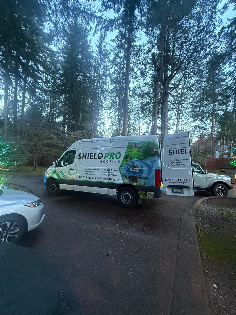 Roofing work by ShieldPro Roofing Inc.